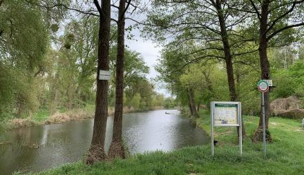 Blick auf das Gewässer