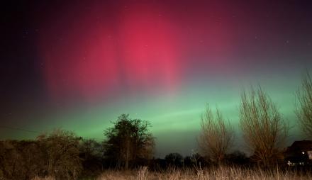 Polarlichter über dem Golmer Luch