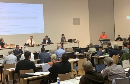 Prof. Löhmannsröben am Pult der SVV