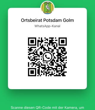 QR Code des WhatsApp-Kanals