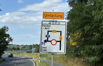 Umleitungsschild