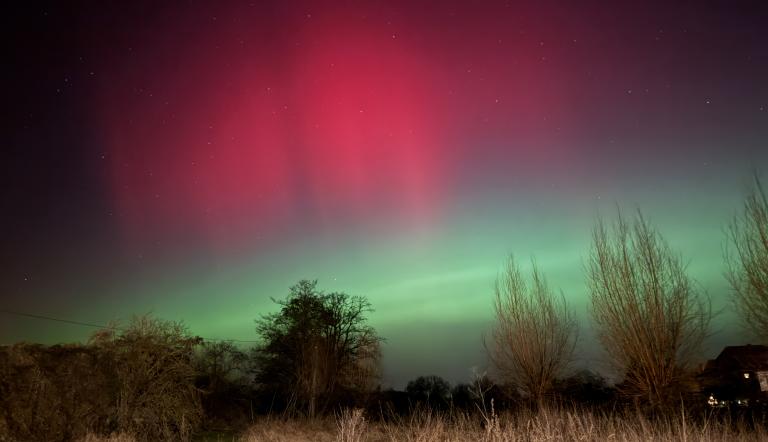 Polarlichter über dem Golmer Luch
