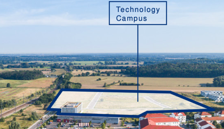 Schema zeichnung des Technology Campus