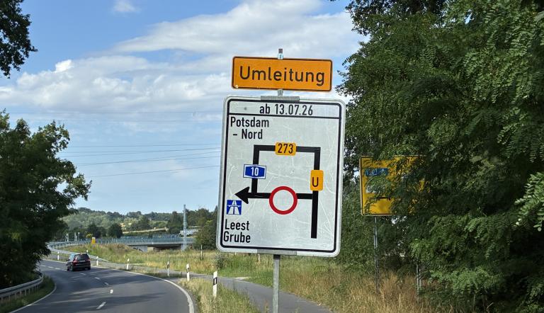 Umleitungsschild